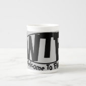 Funny Bone China Tasse "Welcome to Florida" (Vorderseite)