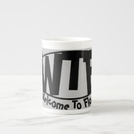 Funny Bone China Tasse "Welcome to Florida"