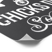 Funny Bones Heal Chicks Dig S Bmx Biking  Poster (Ecke)