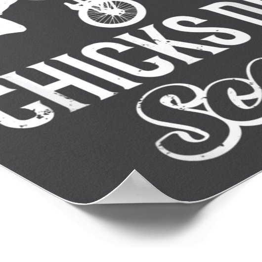 Funny Bones Heal Chicks Dig S Bmx Biking Poster (Ecke)