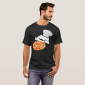 Funny Bongo Cat Pizza Koch Dank Memes T-Shirt (Vorne ganz)