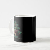 Funny Bonsai Tree Christmas Graphics Lights Lover  Kaffeetasse (Vorderseite Links)