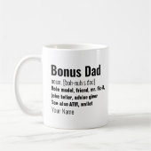 Funny Bonus Vater Definition für Vatertag Kaffeetasse (Links)