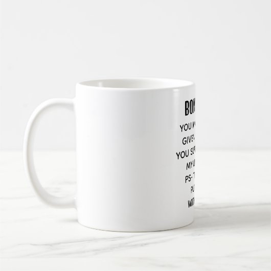 Funny Bonus Vater Wertschätzung Kaffeetasse (Links)