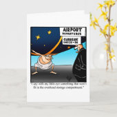 Funny BonVoyage Grußkarte Karte (Gelbe Blume)