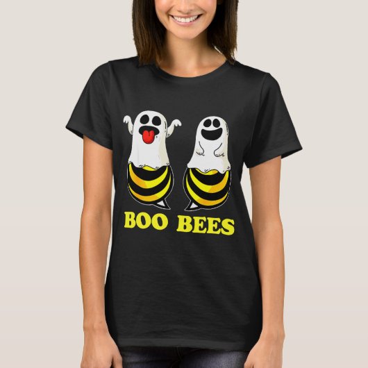 Funny Boo Bees Animal Ghost Funny T-Shirt (Vorderseite)
