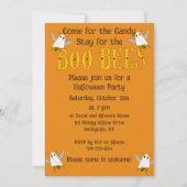 Funny Boo Bees Halloween Party Invitation Einladung (Vorderseite)