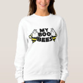 Funny Boo Bees Wordplay Halloween Sweatshirt (Vorderseite)