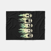 Funny Boo Cute Ghost Halloween Soky Fall Season Vi Fleecedecke (Vorderseite (Horizontal))