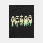 Funny Boo Cute Ghost Halloween Soky Fall Season Vi Fleecedecke (Vorderseite)