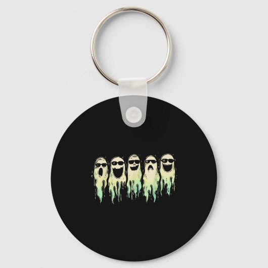 Funny Boo Cute Ghost Halloween Soky Fall Season Vi Schlüsselanhänger (Vorderseite)