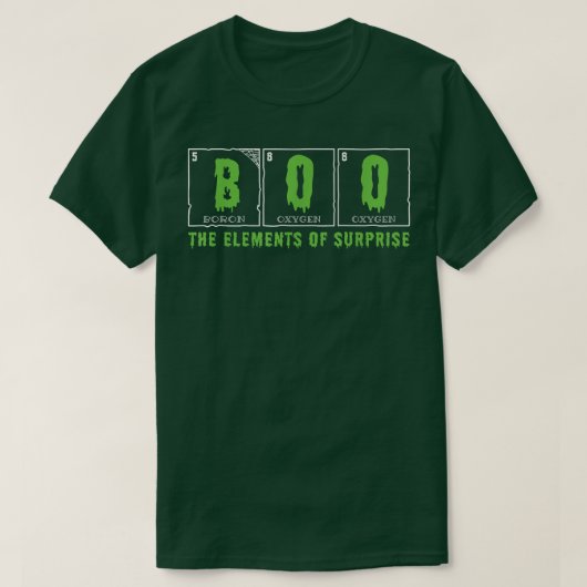 Funny Boo Elements of Surprise Science Teacher Hal T-Shirt (Design vorne)