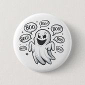 Funny Boo Ghost Button (Vorderseite)