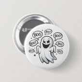 Funny Boo Ghost Button (Vorne & Hinten)