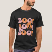 Funny Boo Ghost Cat Halloween Spooky T-Shirt (Vorderseite)
