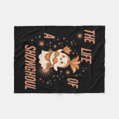 Funny Boo Ghost das Leben eines Showghoul Spooky H Fleecedecke (Vorderseite (Horizontal))