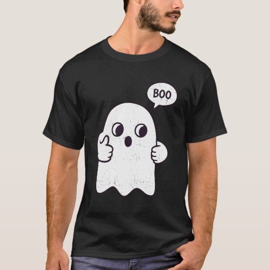 Funny Boo Ghost Halloween Costume T-Shirt (Vorderseite)