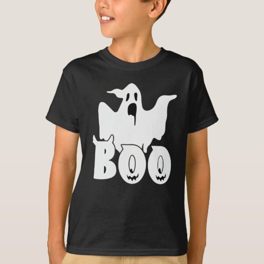 Funny Boo Ghost Halloween T - Shirt (Vorderseite)