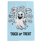 Funny Boo Ghost Mittlere Geschenktüte (Rückseite)