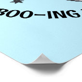 Funny Boo Ghost Poster (Ecke)