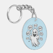 Funny Boo Ghost Schlüsselanhänger (Vorderseite links)