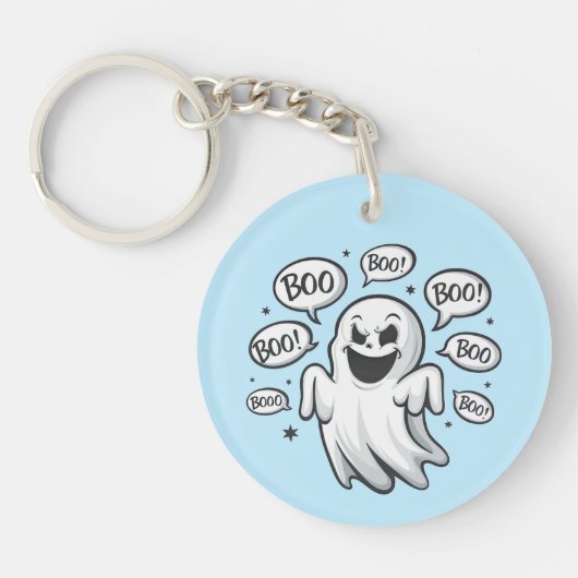 Funny Boo Ghost Schlüsselanhänger (Vorderseite)