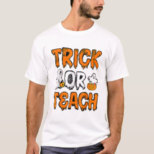 Funny Boo Ghost Trick oder Lehrer Ghost Hallo T-Shirt