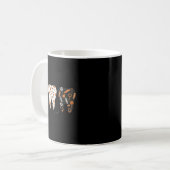 Funny Boo Halloween Candy Dentist Teeth Men Women Kaffeetasse (Vorderseite Links)