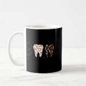 Funny Boo Halloween Candy Dentist Teeth Men Women Kaffeetasse (Links)