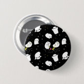 Funny Boo Halloween Ghost Abenteuer Schatzsuche Button (Vorne & Hinten)