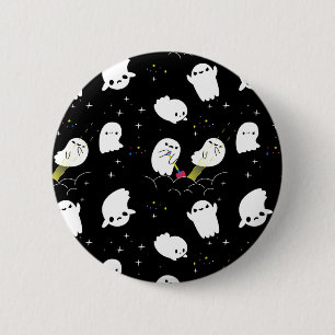 Funny Boo Halloween Ghost Abenteuer Schatzsuche Button