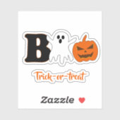 Funny Boo Halloween Vinyl Sticker (Blatt)