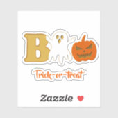 Funny Boo Halloween Vinyl Sticker (Blatt)