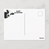 Funny Boo I gemein Moo Cow Moon Halloween Card Postkarte (Rückseite)