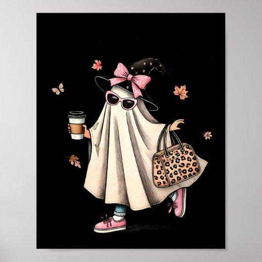 Funny Boo Jee Ghost Halloween Boo Jee Ghost Spooky Poster (Vorne)