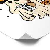 Funny Boo-jee Ghost Halloween Boo Jee Ghost Spooky Poster (Ecke)