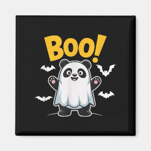 Funny Boo Panda Halloween Ghost Desing für Kinder Magnet