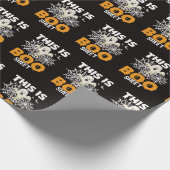 Funny Boo Sheet Ghost Halloween Wrapping Paper Geschenkpapier (Ecke)