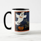 Funny Boo Sheet Niedlich Ghost individuell anpassb Tasse (Links)