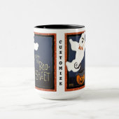 Funny Boo Sheet Niedlich Ghost individuell anpassb Tasse (Zentrum)