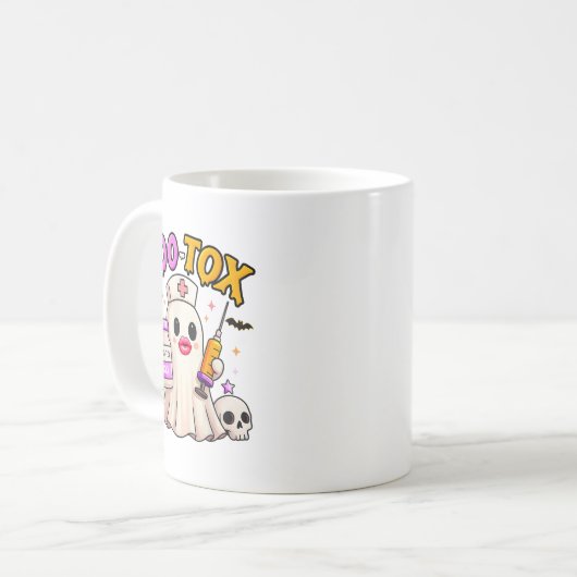 Funny Boo Tox ästhetische Krankenschwester Ghost S Kaffeetasse (Vorderseite Links)