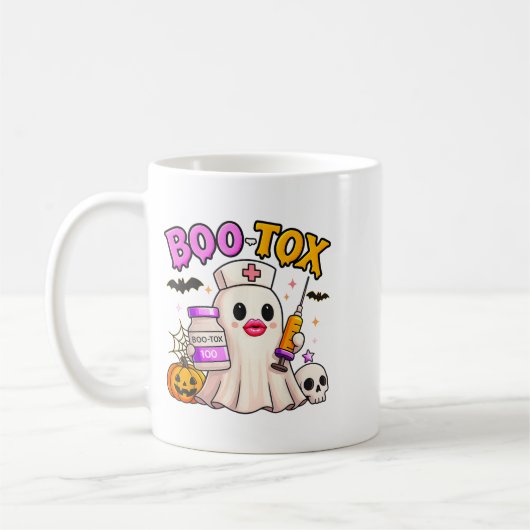 Funny Boo Tox ästhetische Krankenschwester Ghost S Kaffeetasse (Links)