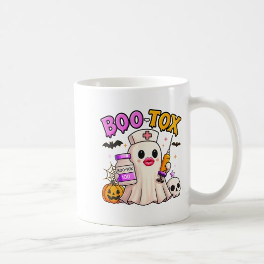 Funny Boo Tox ästhetische Krankenschwester Ghost S Kaffeetasse (Rechts)