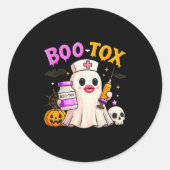 Funny Boo Tox ästhetische Krankenschwester Ghost S Runder Aufkleber (Vorderseite)