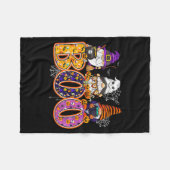 Funny Boo Witch Sipders Pumpkins Happy Halloween G Fleecedecke (Vorderseite (Horizontal))