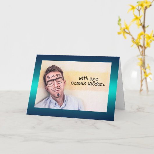 Funny Boogers Karte (Gelbe Blume)