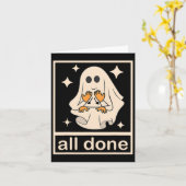 Funny Boojee Ghost All Done Sprachtherapie Hal Karte (Gelbe Blume)