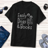 Funny Book and Dog Lover Spaß T-Shirt