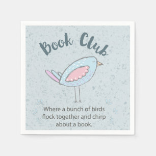 Funny Book Club Reading Group Serviette