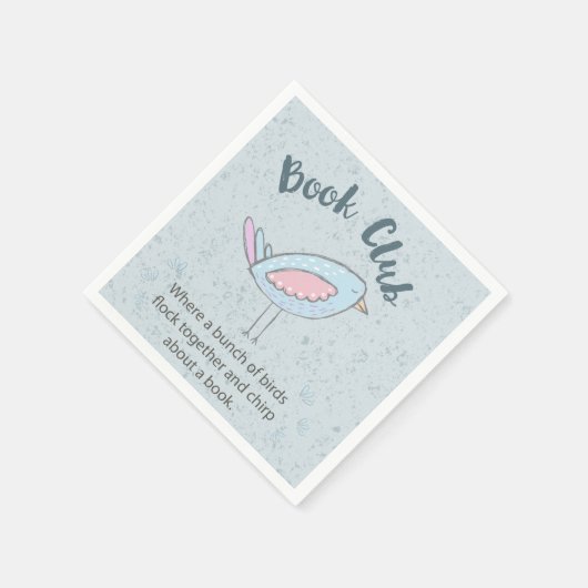 Funny Book Club Reading Group Serviette (Ecke)